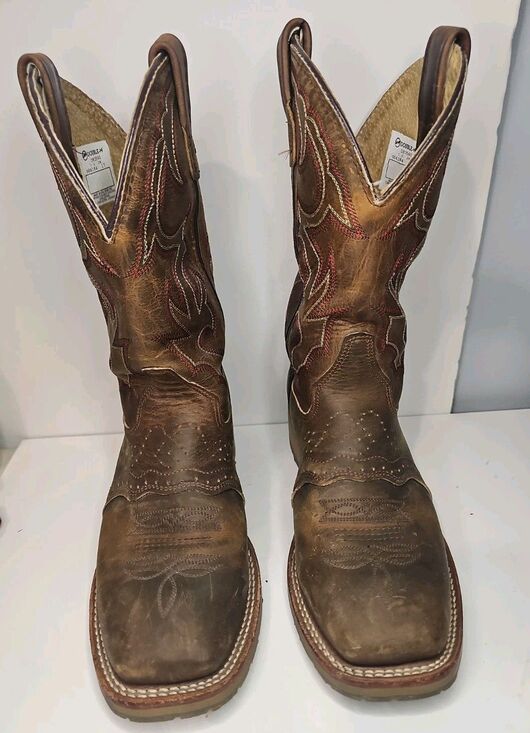 Double H DH3560 Men\'s 7.5 EE Brown Leather Western Work Boots USA main image 4